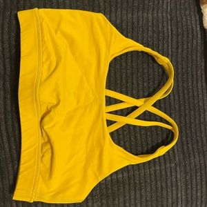 Lululemon bra, yellow, size 6
